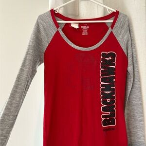 Reebok Blackhawks Long Sleeve Top